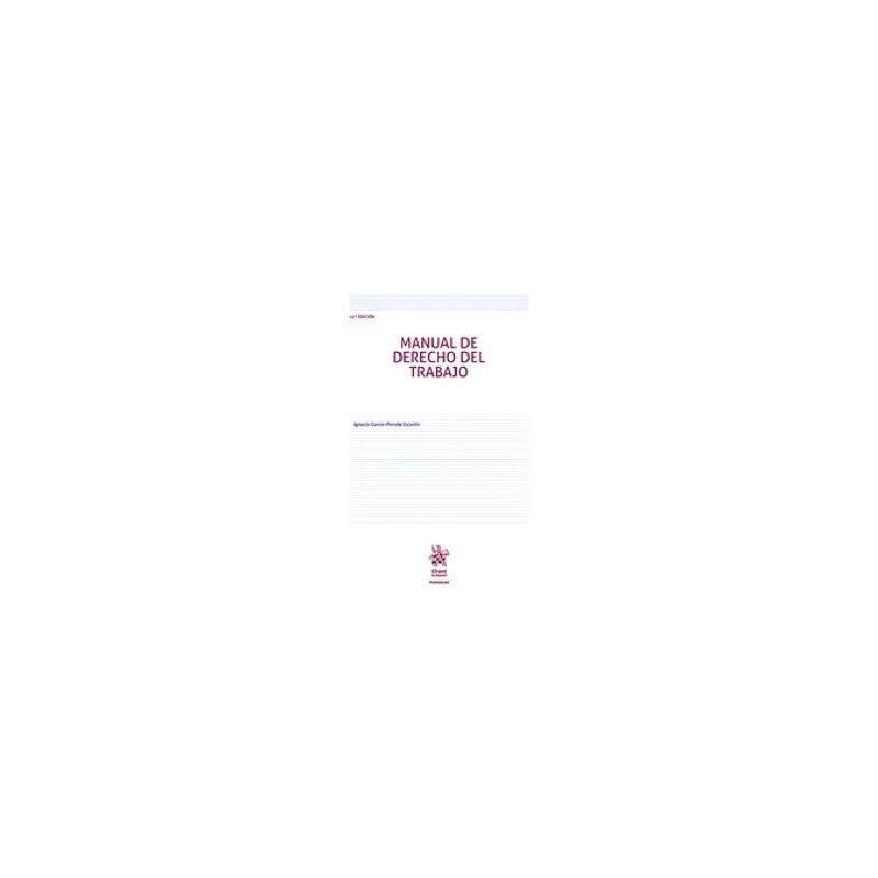 Manual de Derecho del Trabajo "15ª edición 2025"