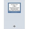 Determinaciones preliminares del Derecho penal