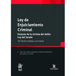 Ley de Enjuiciamiento Criminal. Estatuto de la víctima del delito. Ley del Jurado "37ª Edición 2025"