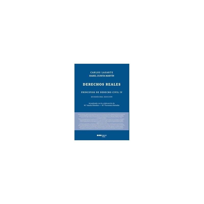 Principios de Derecho Civil. Tomo IV. Derechos reales 2024