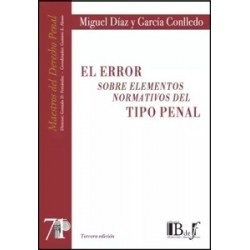 El error sobre elementos normativos del tipo penal