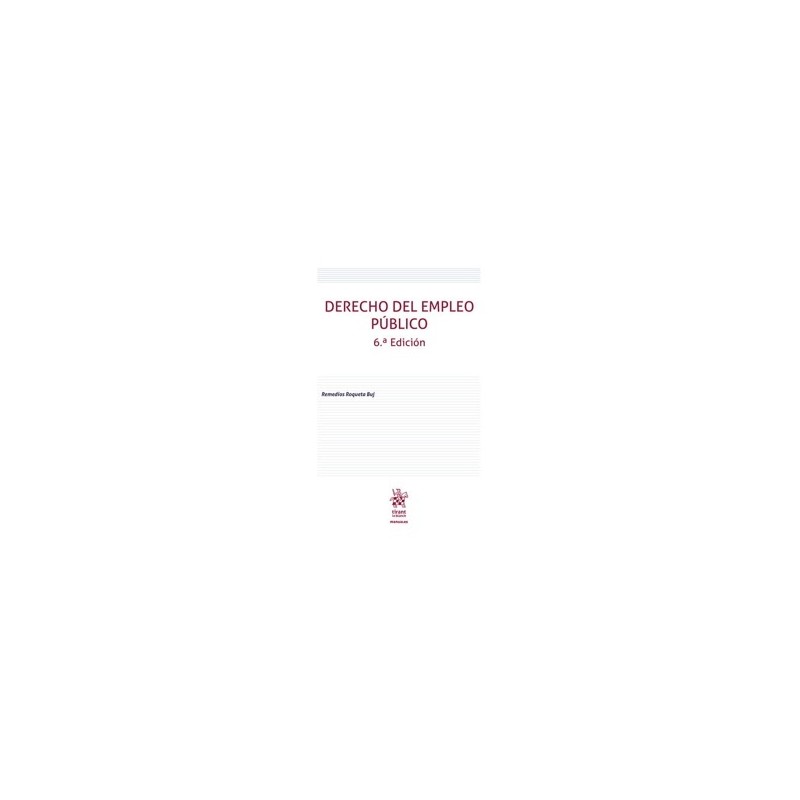 Derecho del empleo publico "6ª Edición 2025"