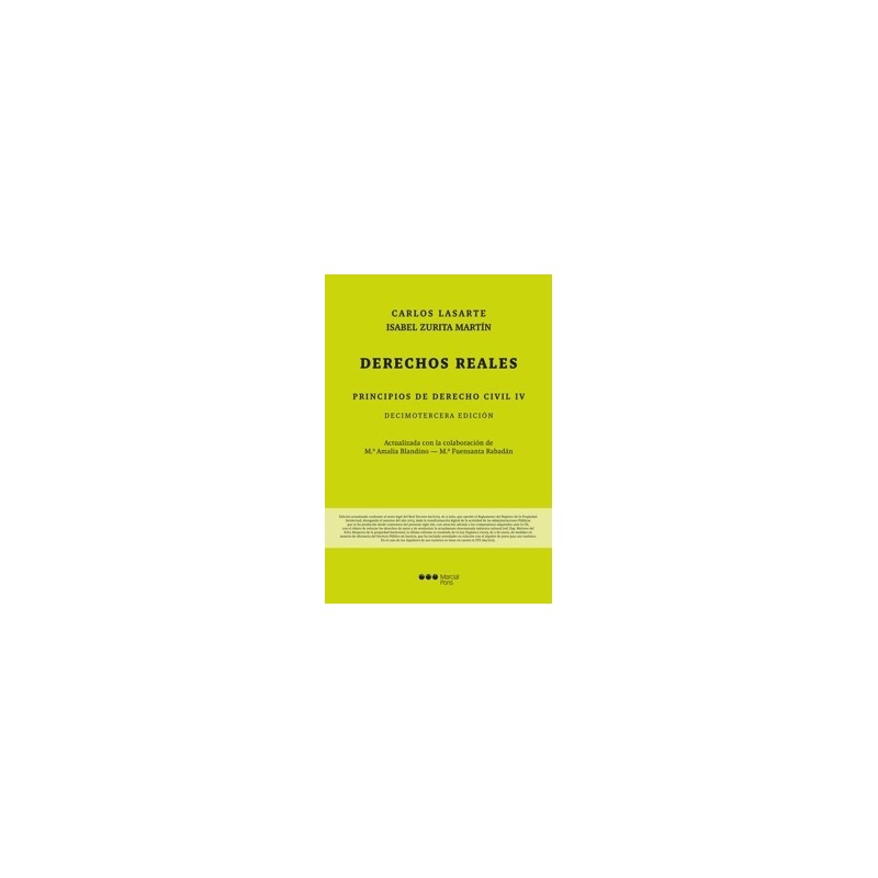 Principios de Derecho Civil "Tomo IV. Derechos reales"