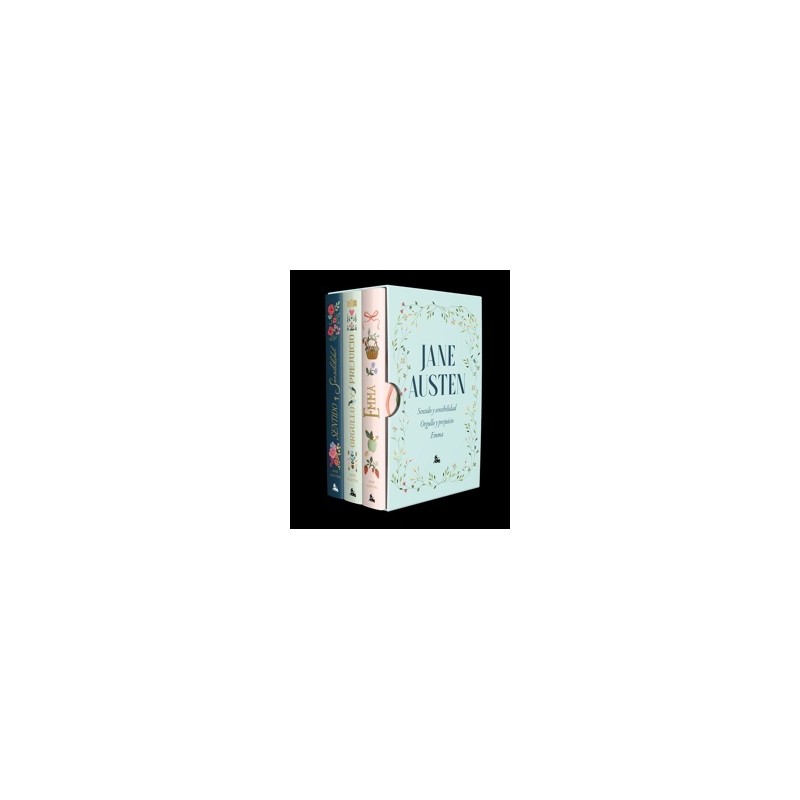 ESTUCHE JANE AUSTEN "Sentido y sensibilidad. Orgullo y prejuicio. Emma"