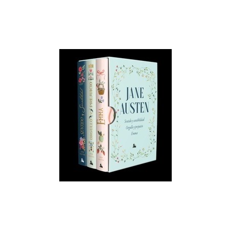ESTUCHE JANE AUSTEN "Sentido y sensibilidad. Orgullo y prejuicio. Emma"