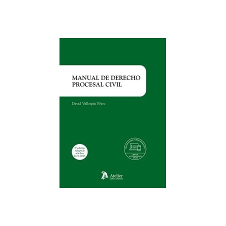 Manual de Derecho procesal civil. 3º Edición 2025 "Incluye acceso a libro interactivo"