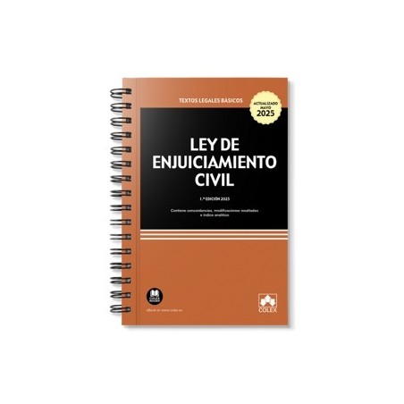 Ley de Enjuiciamiento Civil 2025 con anillas  (Papel + Ebook)