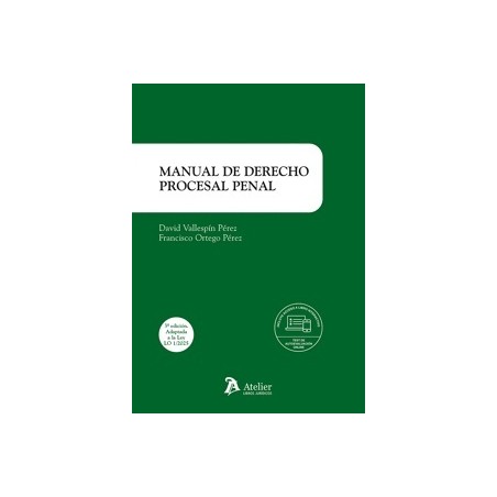 Manual de derecho procesal penal "Incluye acceso a libro interactivo"