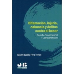 Difamación, injuria, calumnia y delitos contra el honor "Derecho penal Español y Latinoamericano"