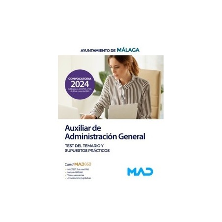 AUXILIAR ADMINISTRACION GENERAL TEST TEMARIO AYUNTO MALAGA