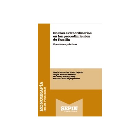 Gastos extraordinarios en los procedimientos de familia. Cuestiones prácticas