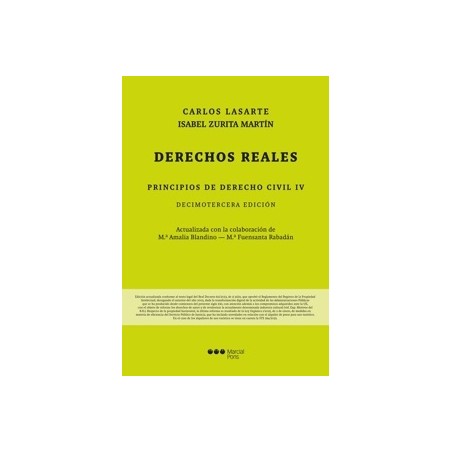 Principios de Derecho Civil 'Tomo IV. Derechos reales'