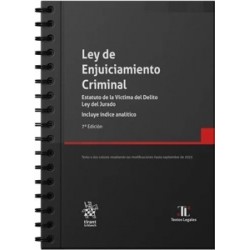 Ley de Enjuiciamiento Criminal con Anillas 2025 'Estatuto de la Víctima del Delito. Ley del...