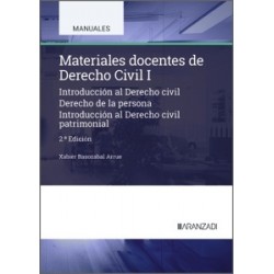 Materiales docentes de Derecho Civil I 'Introduccion al Derecho Civil. Derecho de la Persona....