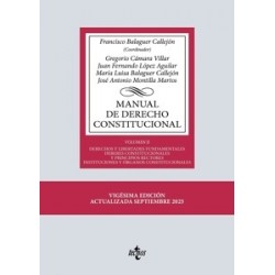 MANUAL DE DERECHO CONSTITUCIONAL 'Vol. II: Derechos y libertades fundamentales. Deberes...