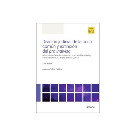 División judicial de la cosa común y extinción del pro indiviso