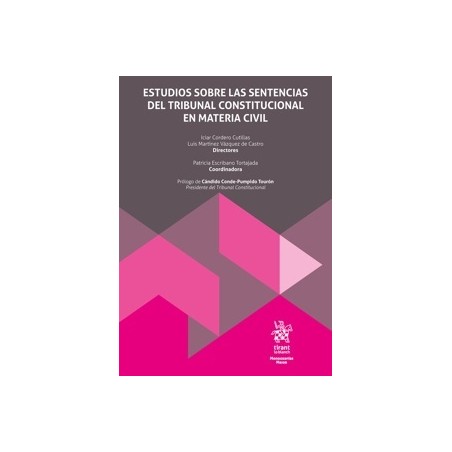 Estudios sobre las sentencias del tribunal constitucional en materia civil