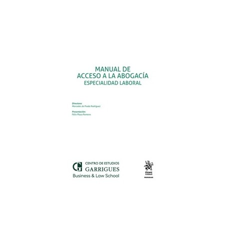 Manual de acceso a la abogacía. Especialidad laboral