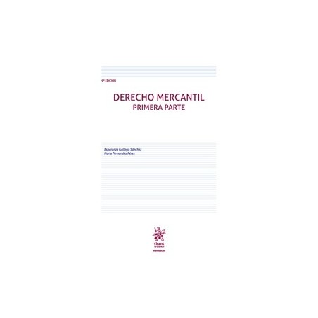 Derecho Mercantil Primera Parte 9ª Edición