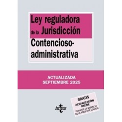 LEY REGULADORA DE LA JURISDICCION CONTENCIOSO-ADMINISTRATIVA 2025 'Gratis actualización on line'