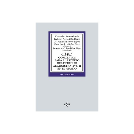 Conceptos para el estudio del Derecho administrativo II en el grado 'Edición 2023'