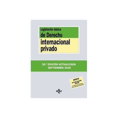 LEGISLACION BASICA DE DERECHO INTERNACIONAL PRIVADO 2025 'Gratis Actualización On Line'