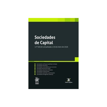 Legislación Sociedades de Capital Edición 2026