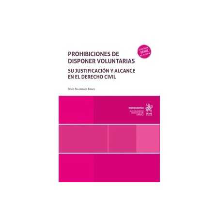 Prohibiciones de Disponer Voluntarias 'Su Justificación y Alcance en el Derecho Civil'