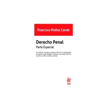 Derecho Penal. Parte Especial '25ª Edición 2023 (Papel + Ebook)'