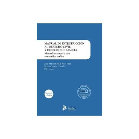 Manual de introducción al Derecho civil y Derecho de familia 'Manual interactivo con contenidos online'