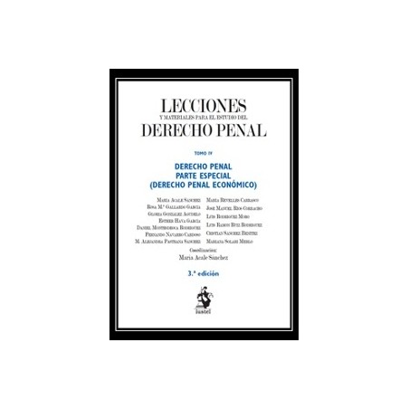 Lecciones de derecho penal. Parte Especial