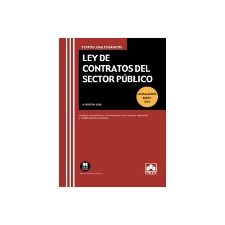Ley de Contratos del Sector Público 2026 'Contiene Concordancias, Correlaciones con la Anterior Regulación y Modificaciones Res