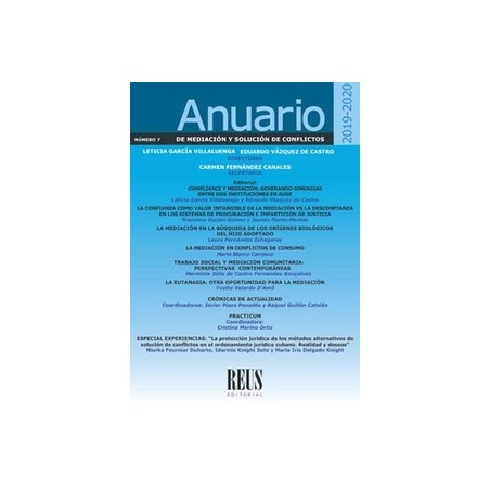Anuario de Mediación y Solución de Conflictos 2019-2020