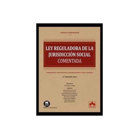 Ley reguladora de la Jurisdicción Social 2025 'Comentarios, concordancias, jurisprudencia e índice analítico'
