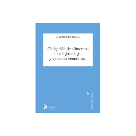 Obligación de alimentos a los hijos e hijas y violencia económica