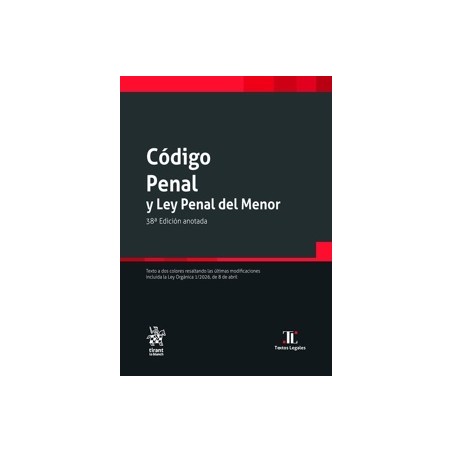 Código penal y ley penal del menor 38ª Edición 2026 (Papel + Ebook)