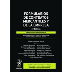 Formularios de contratos mercantiles y de la empresa 3ª edición 'Formularios y documentos...