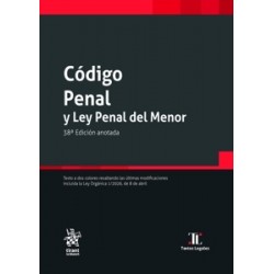 Código penal y ley penal del menor 38ª Edición 2026 (Papel + Ebook)