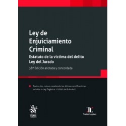 Ley de Enjuiciamiento Criminal 38ª Edición 2026 (Papel + Ebook)