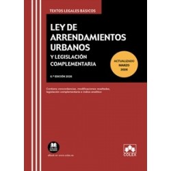 Ley de arrendamientos urbanos y legislación complementaria 2026 'Contiene concordancias,...