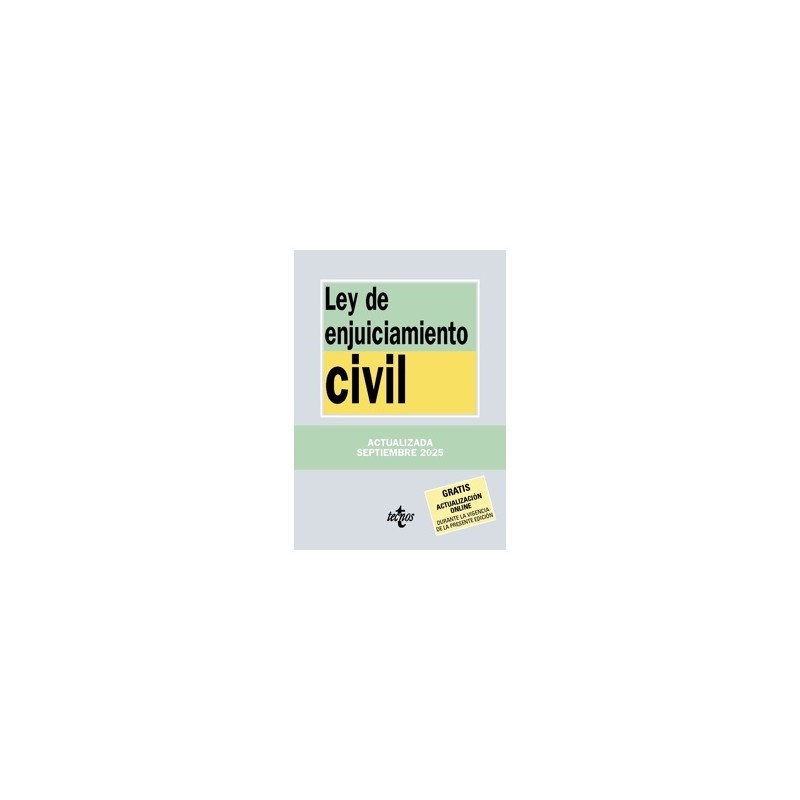LEY DE ENJUICIAMIENTO CIVIL 2025 'Gratis Actualización OnLine'