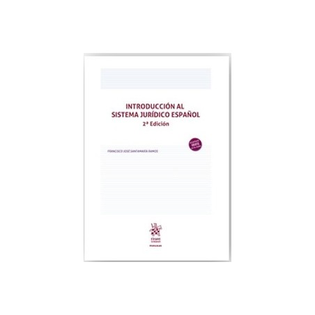 Introducción al Sistema Jurídico Español 2ª Edición 2026