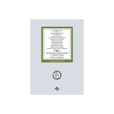 Derecho Financiero y Tributario 'Parte General 15º Edición 2026'