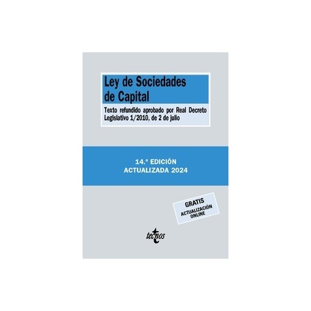 Ley de Sociedades de Capital 2024 'Gratis Actualización On Line'