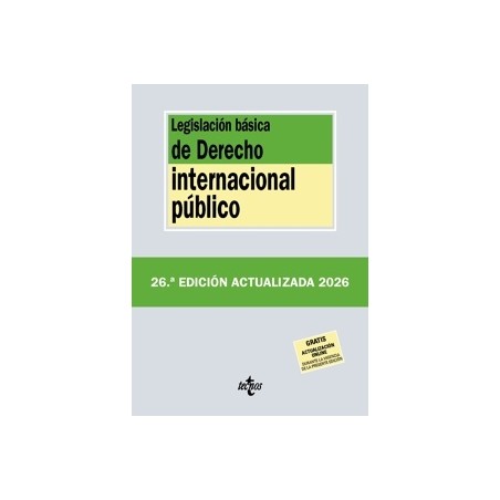 Legislación Básica de Derecho Internacional Público 2026 'Próxima Aparición'