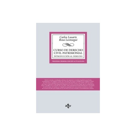 Curso de Derecho Civil Patrimonial 31º Edición 2026