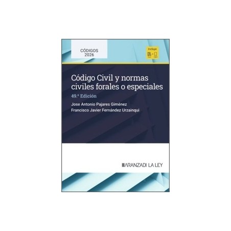 Código Civil y normas civiles forales o especiales 2026 (Papel + Ebook)