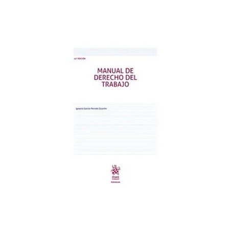 Manual de Derecho del Trabajo '15ª edición 2025'