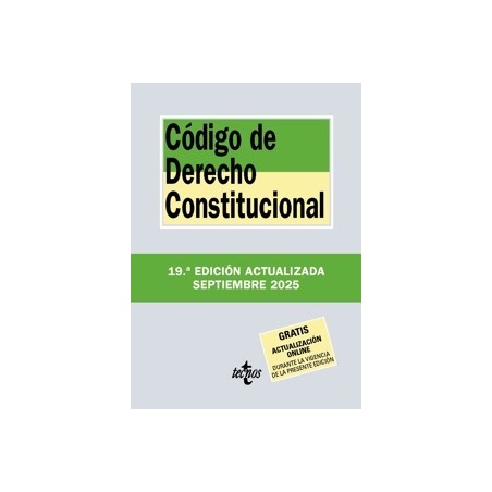 CODIGO DE DERECHO CONSTITUCIONAL 2025 'Gratis Actualización OnLine'