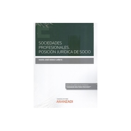 Sociedades profesionales. Posición jurídica de socio (Papel + Ebook)